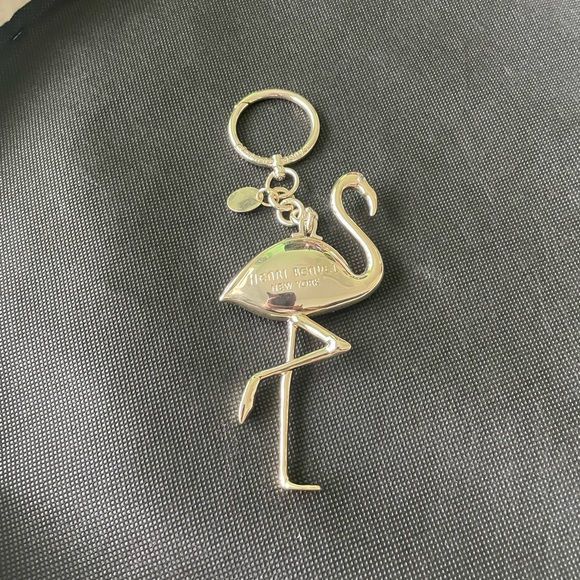 NWOT Henri Bendel Pink Flamingo Key fob/bag charm - Picture 2 of 3